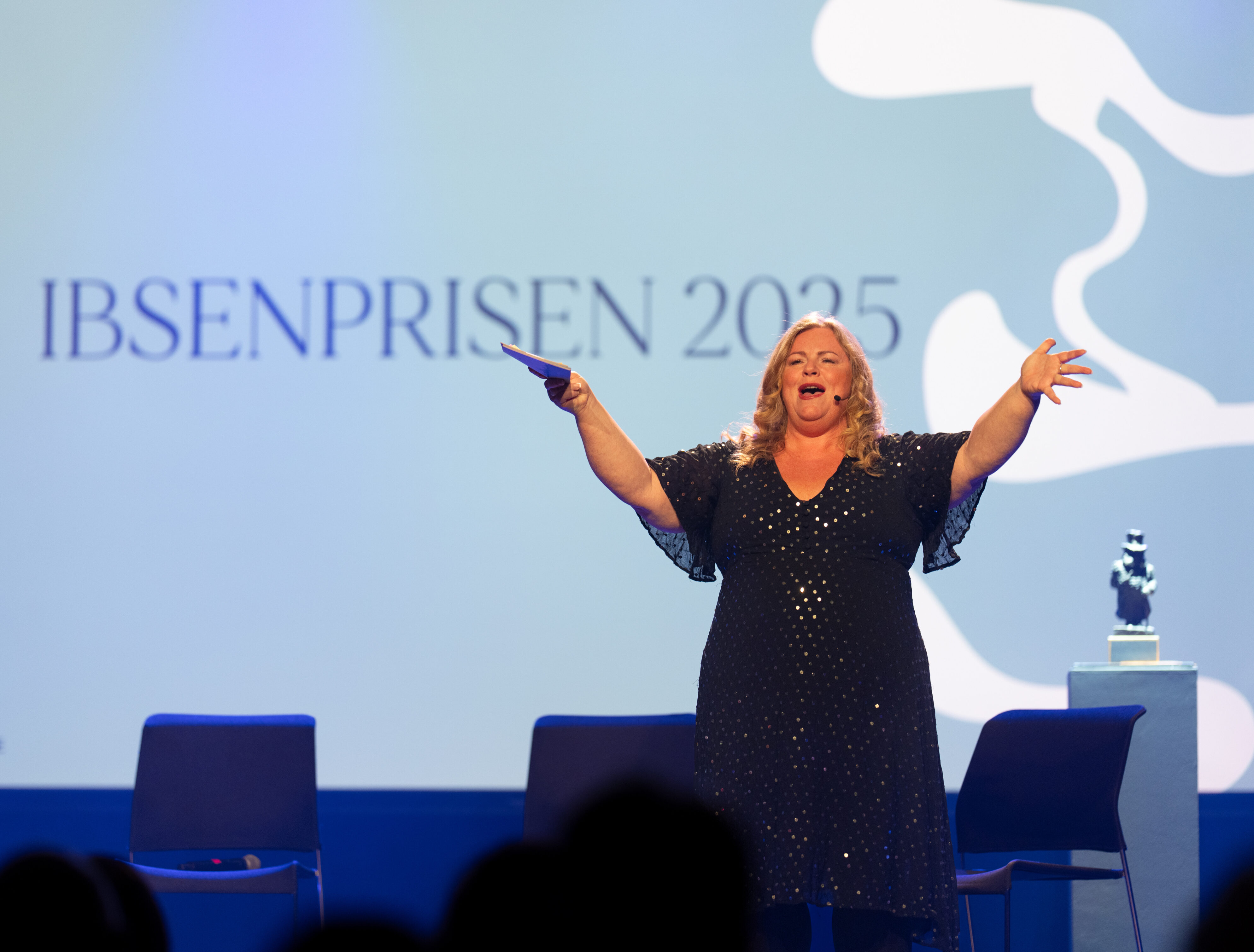 Lena Barth Aarstad fra utdelingen av Ibsenprisen 2025.